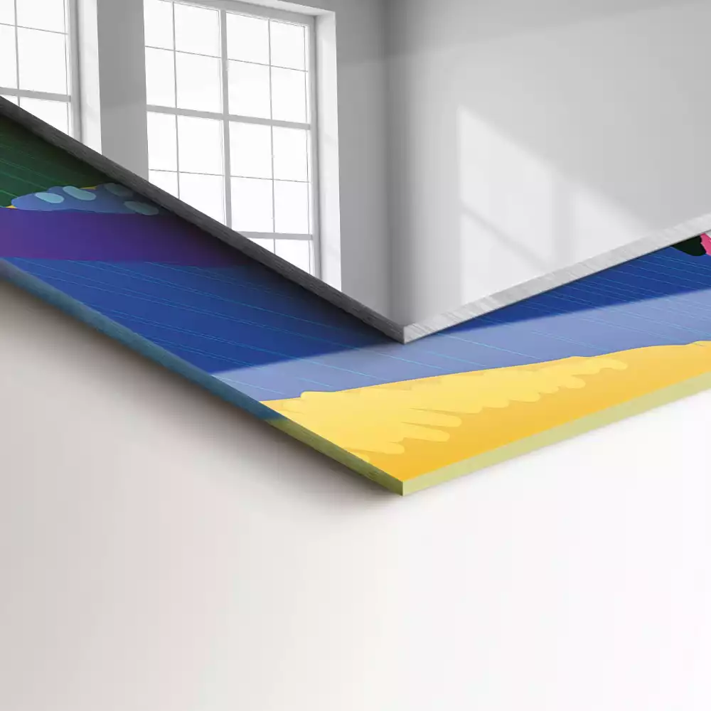 Espelho decorado Padrão abstrato colorido