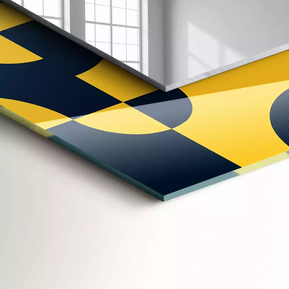 Espelho decorativo Padrão geométrico abstrato