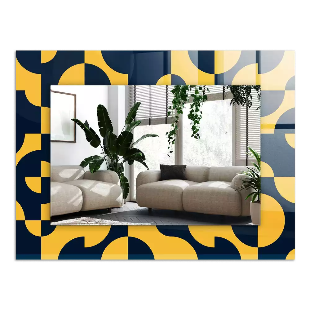 Espelho decorativo Padrão geométrico abstrato