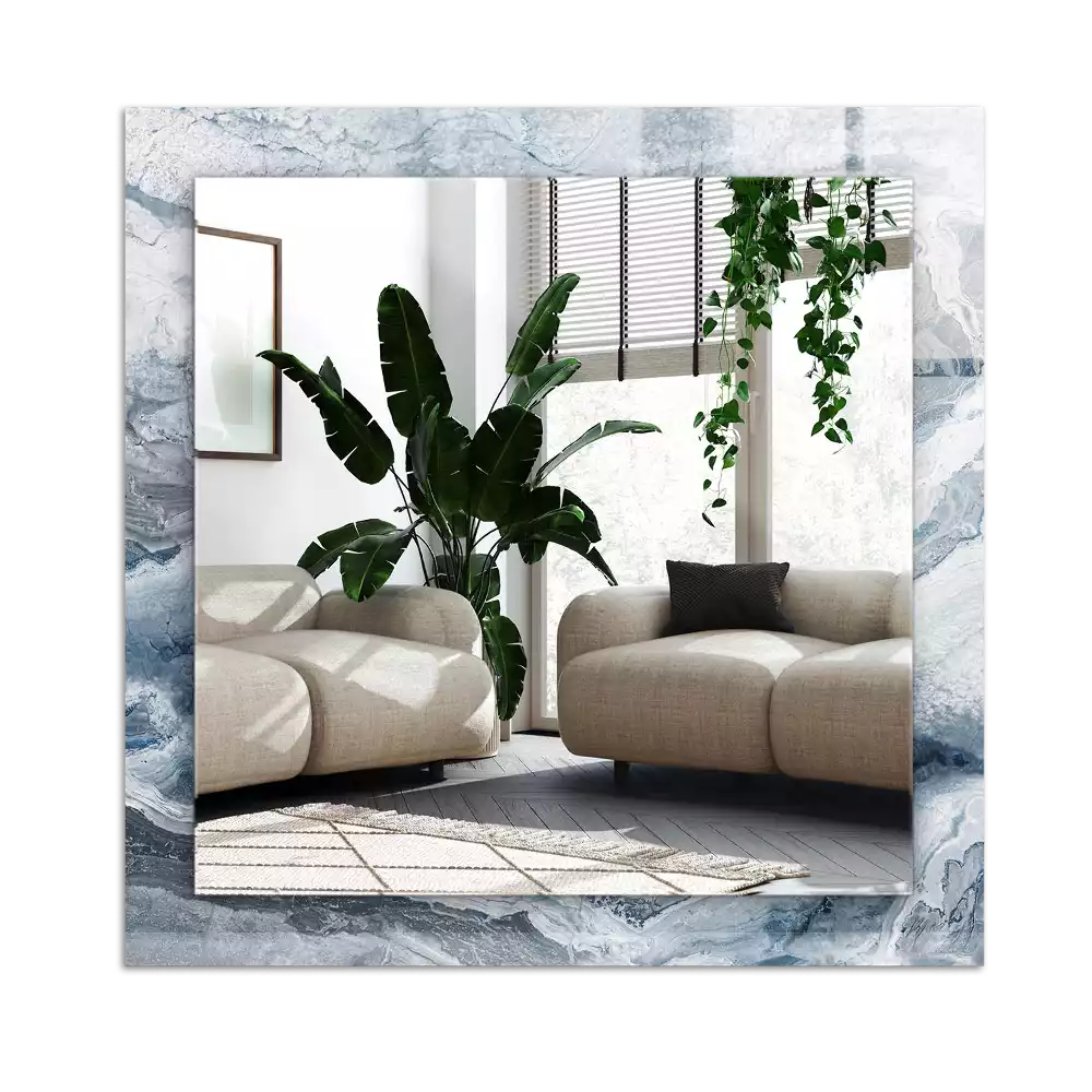 Espelho com moldura decorada Mármore em tons