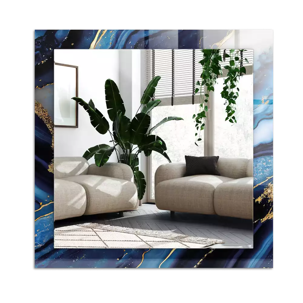 Espelho decorado Arte Abstrata em Mármore