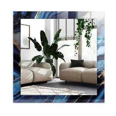 Espelho decorado Arte Abstrata em Mármore