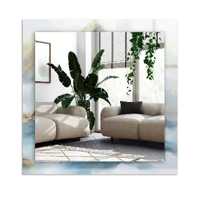 Espelho com moldura decorada Montanhas no nevoeiro