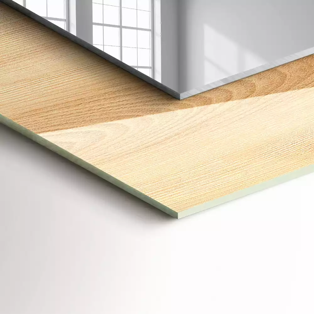 Espelho decorativo Textura de placa de madeira