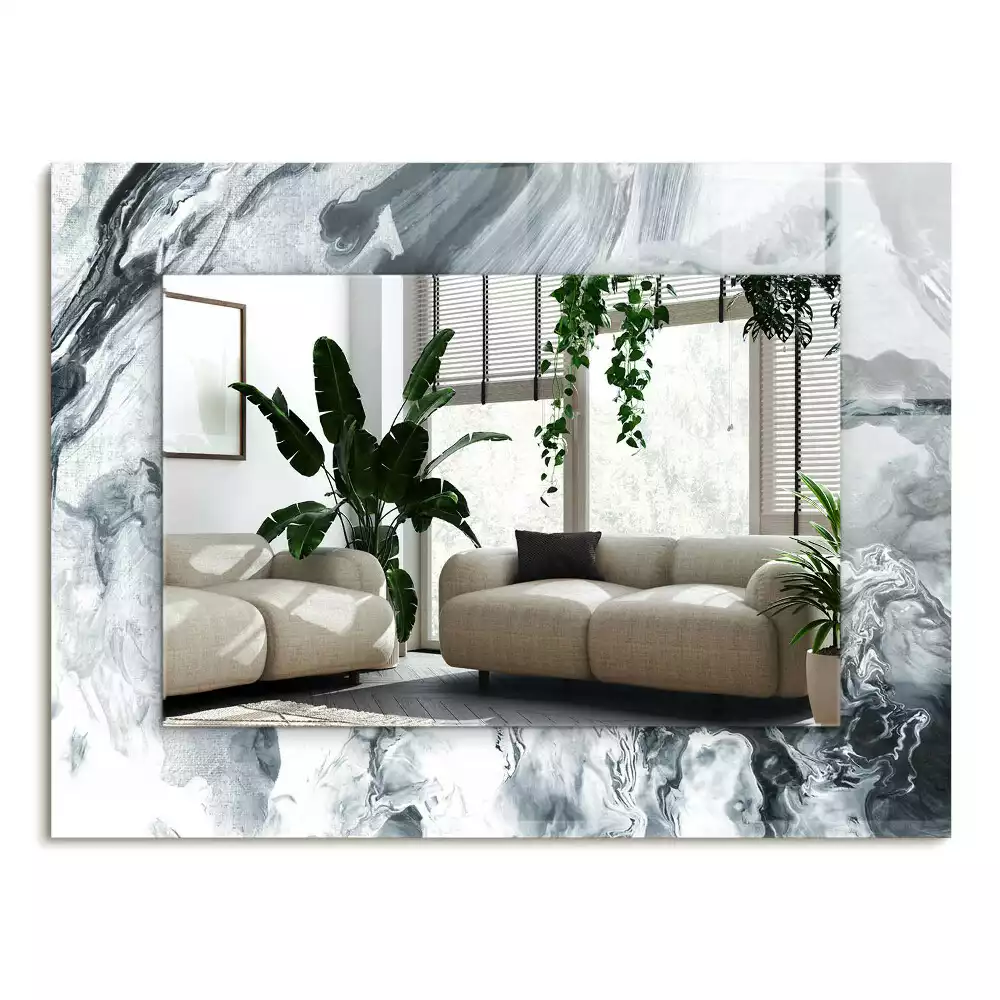 Espelho decorado Composição de pintura abstrata