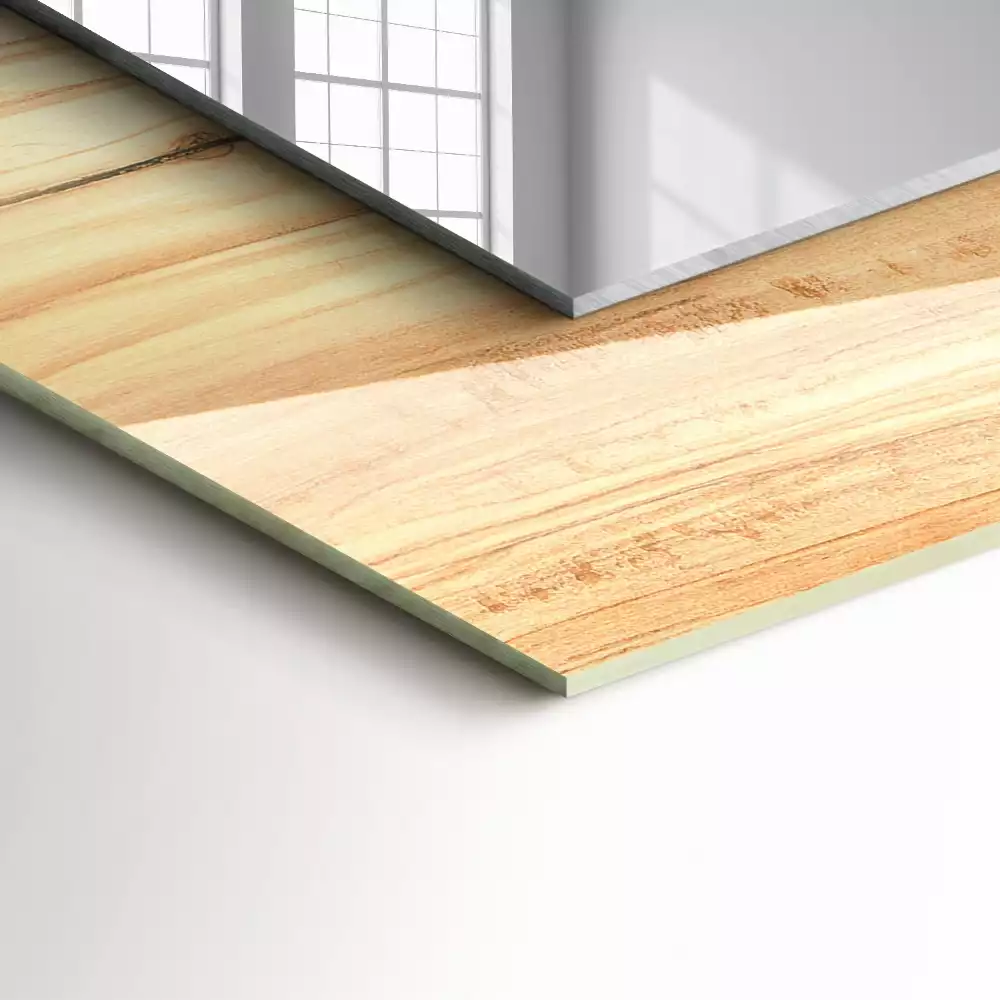 Espelho decorativo Textura de grãos de madeira