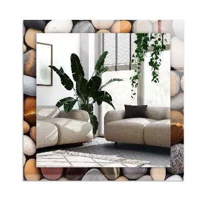 Espelho decorativo Pedras lisas coloridas