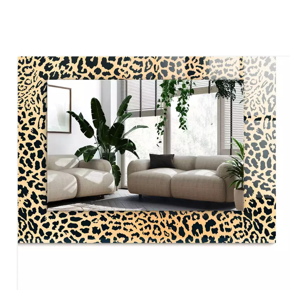 Espelho decorado Leopardo