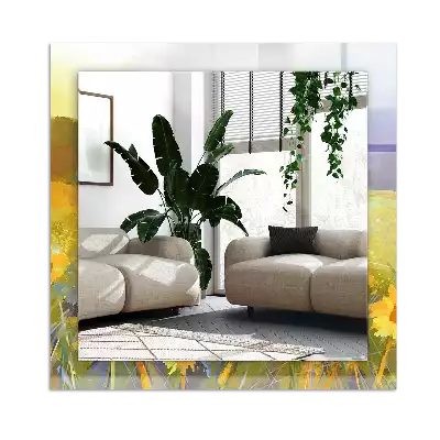 Espelho decorativo Campo de Girassóis