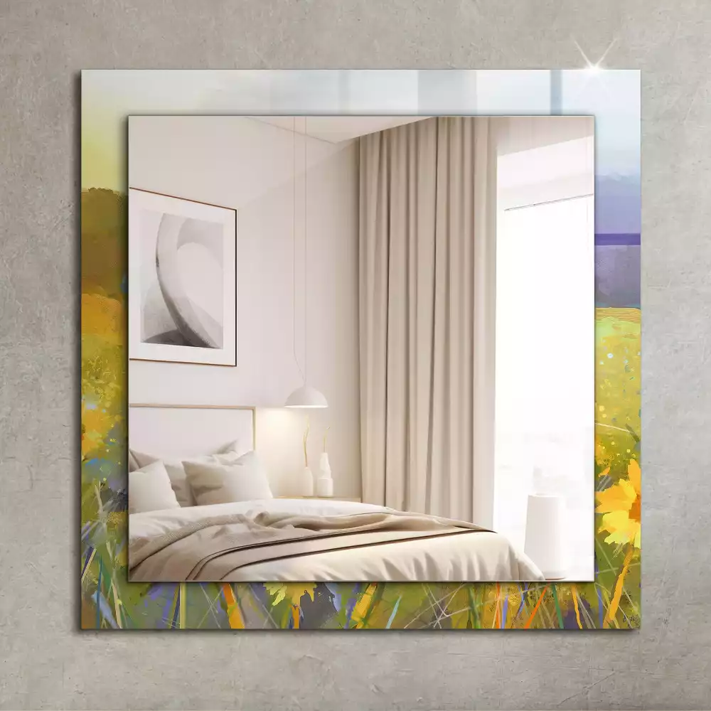 Espelho decorativo Campo de Girassóis