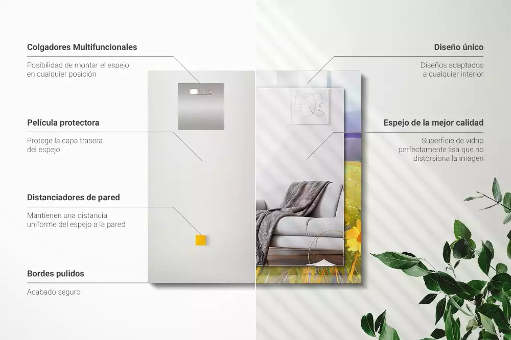 Espelho decorativo Campo de Girassóis