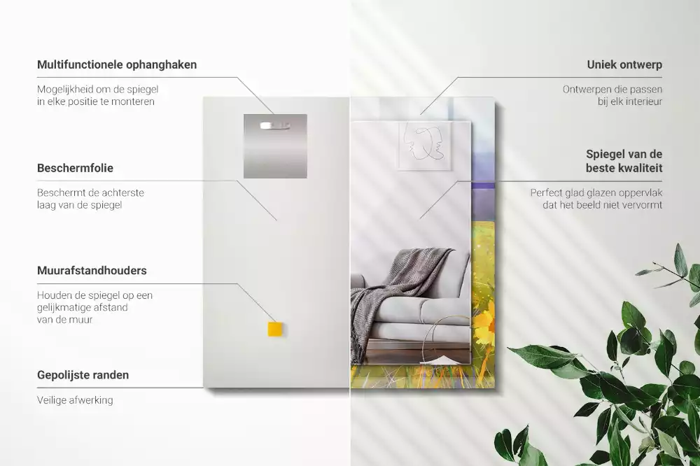 Espelho decorativo Campo de Girassóis