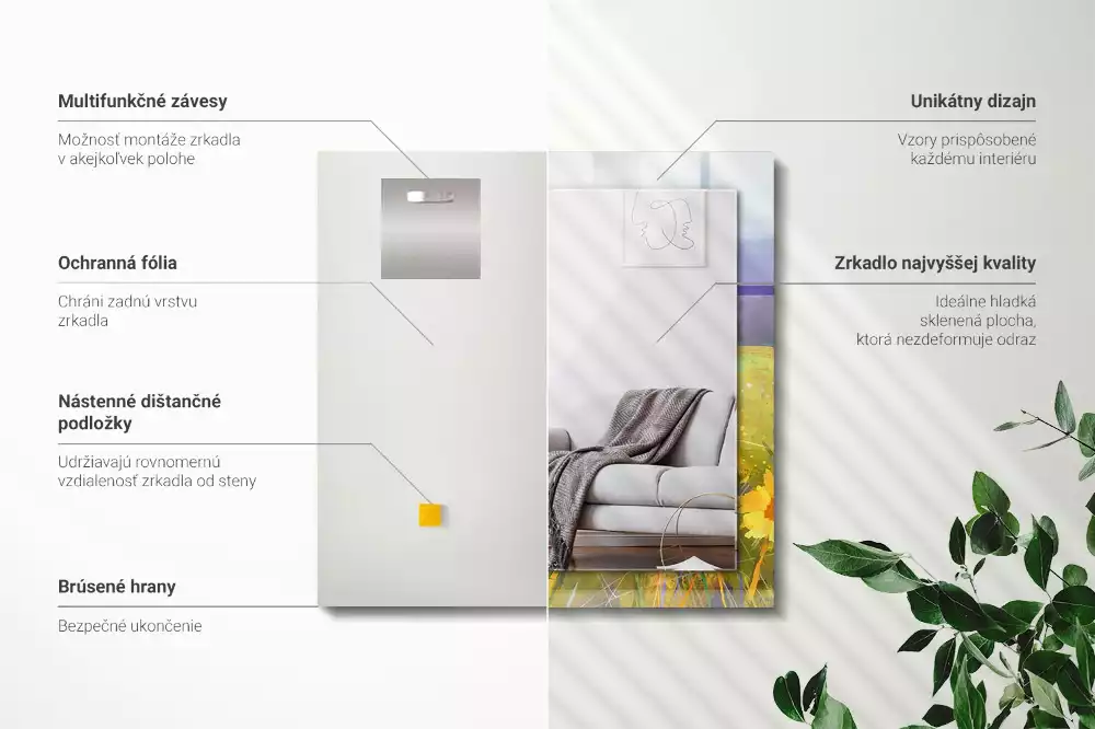 Espelho decorativo Campo de Girassóis