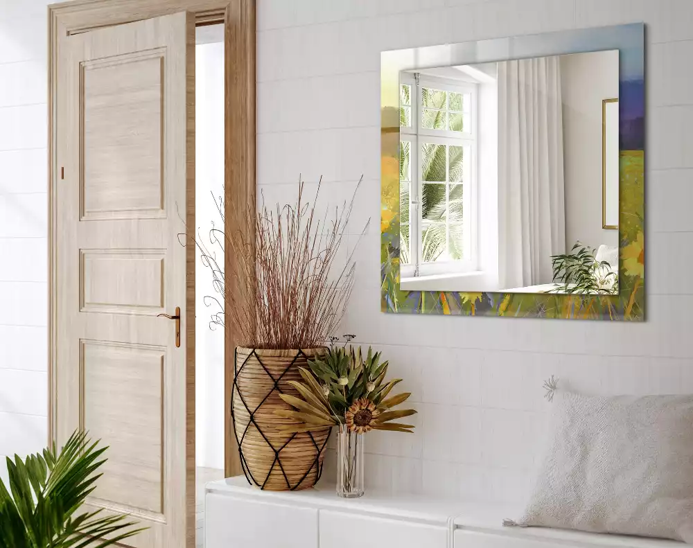 Espelho decorativo Campo de Girassóis