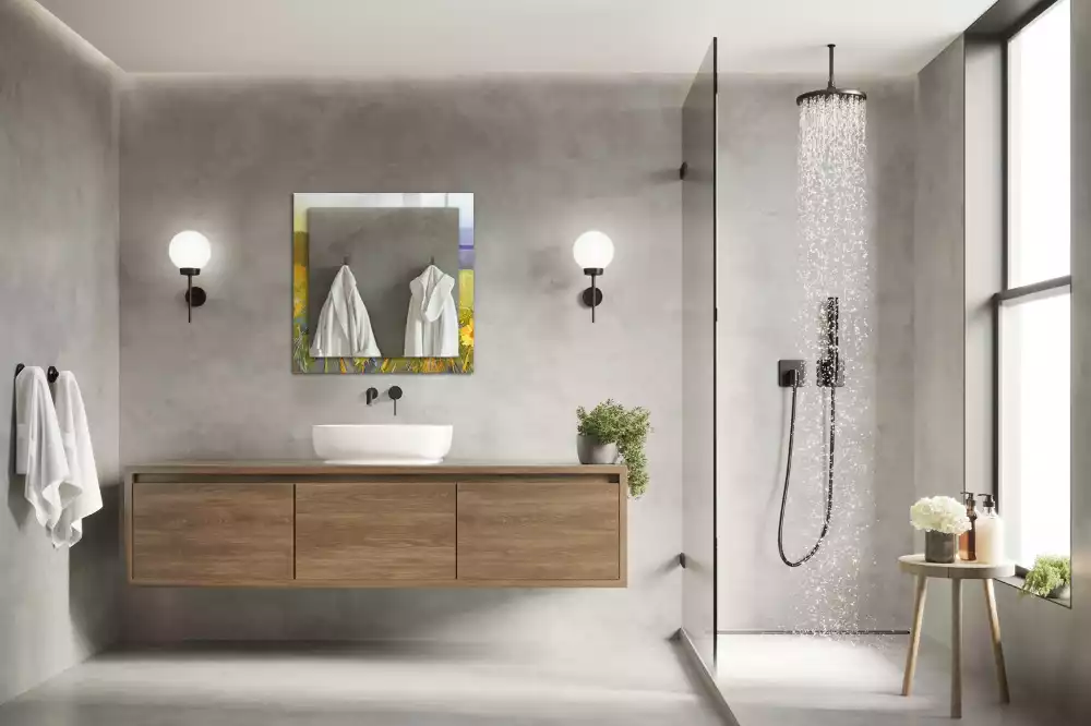 Espelho decorativo Campo de Girassóis