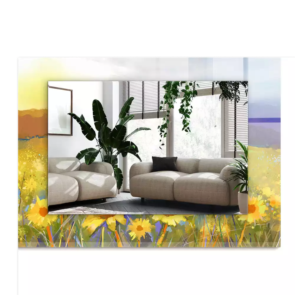 Espelho decorativo Campo de Girassóis