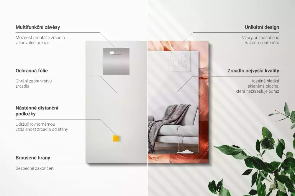 Espelho decorado Rochas do Cânion do Deserto