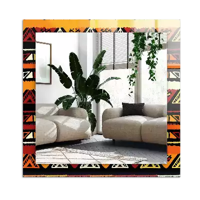 Espelho decorado Padrão étnico colorido