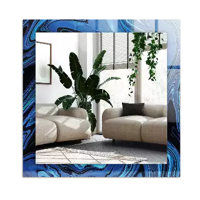 Espelho decorativo Padrão azul abstrato