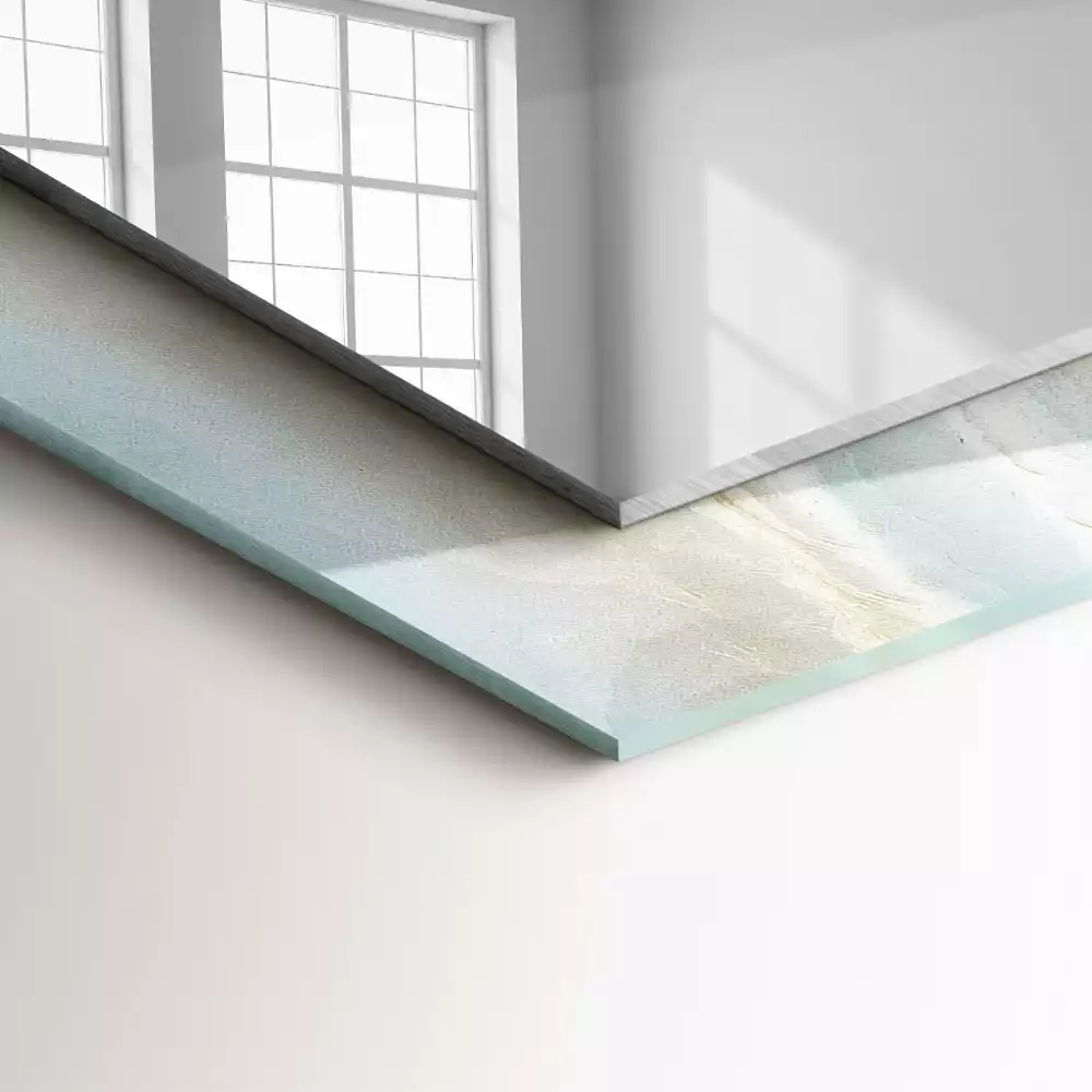 Espelho com moldura decorada Mármore ônix azul