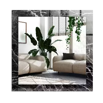 Espelho decorado Mármore preto