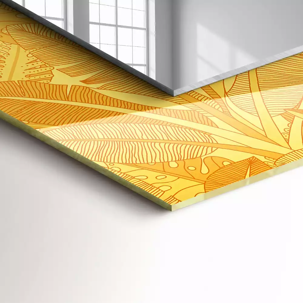 Espelho decorativo Padrão de folha de laranja