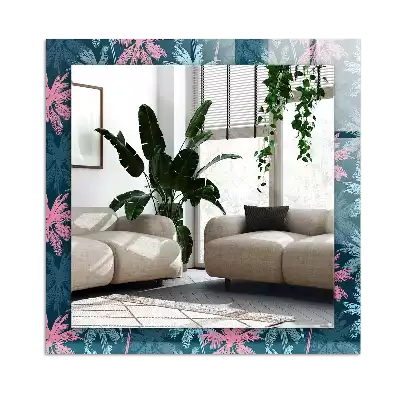 Espelho decorativo Padrão de palmeira colorida