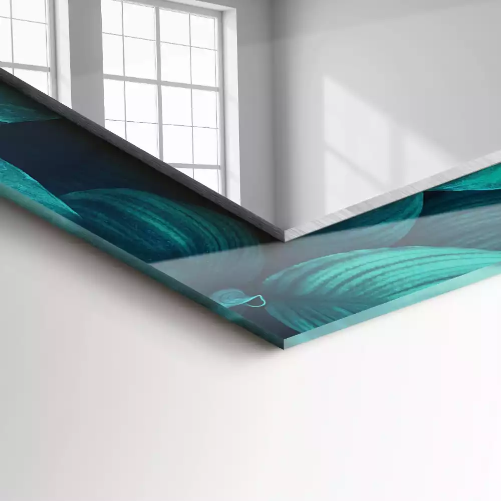 Espelho decorado Folhas verdes