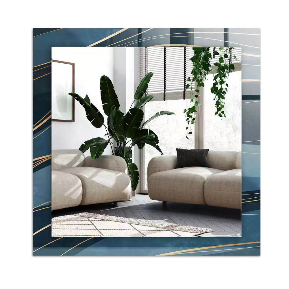 Espelho decorado Linhas abstratas