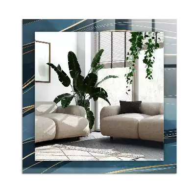 Espelho decorado Linhas abstratas