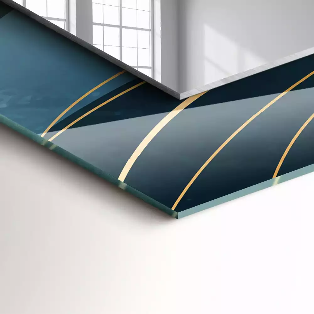 Espelho decorado Linhas abstratas