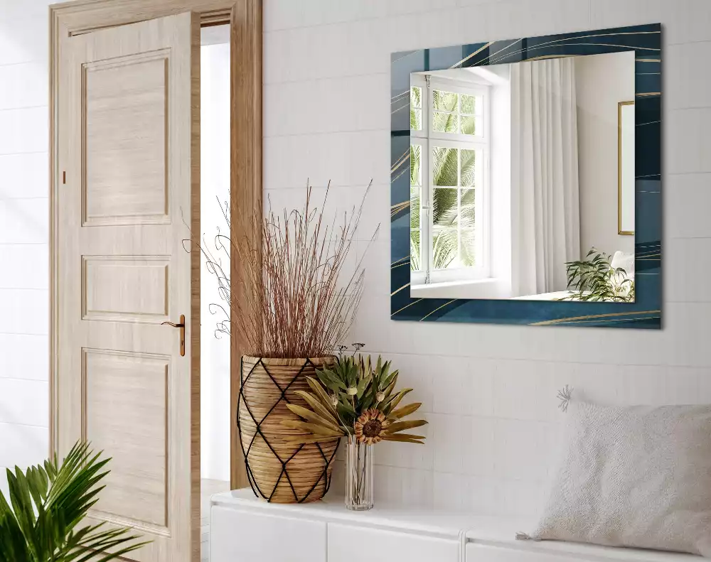 Espelho decorado Linhas abstratas