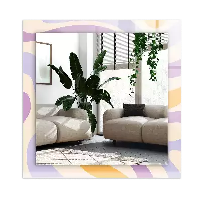 Espelho decorado Padrões coloridos abstratos