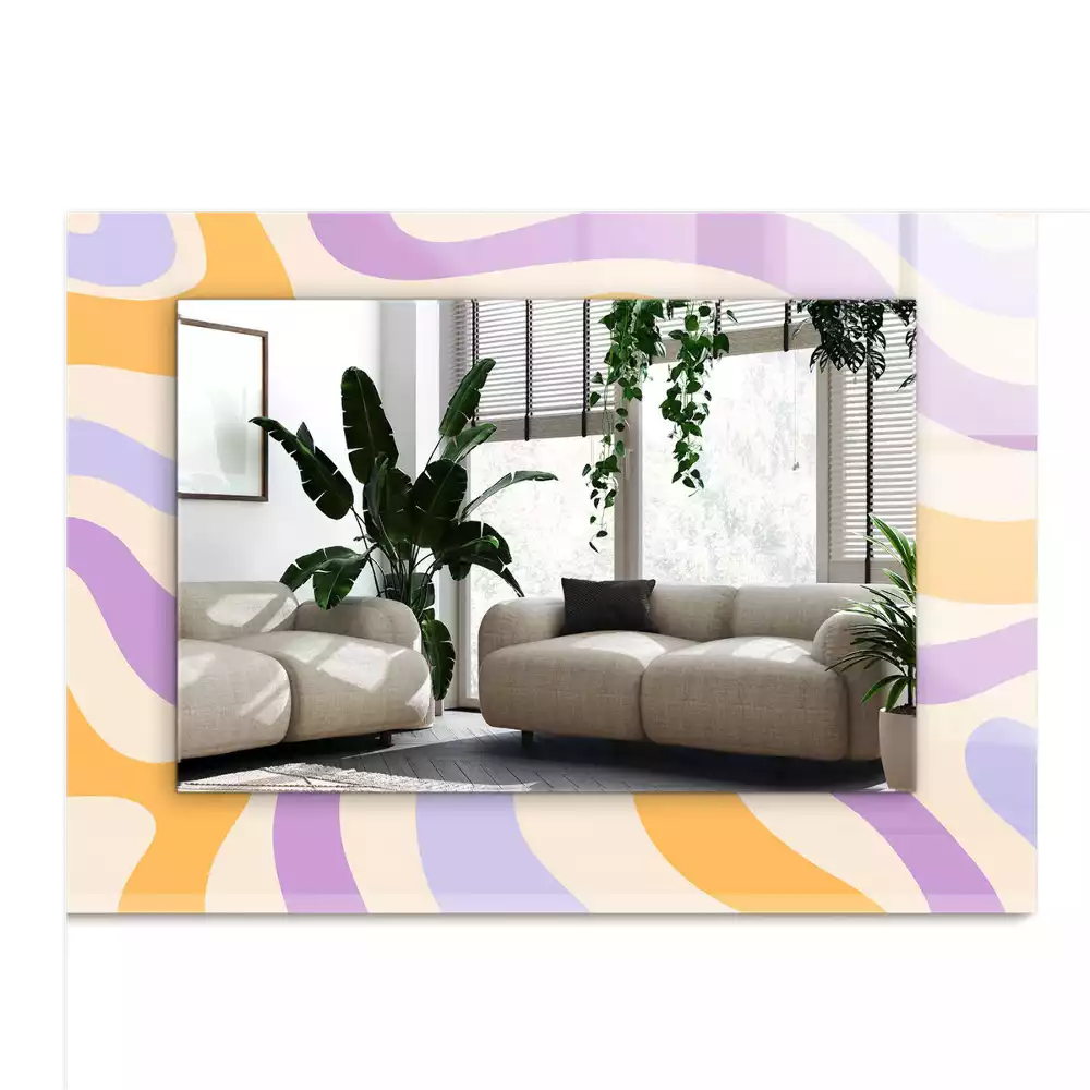 Espelho decorado Padrões coloridos abstratos