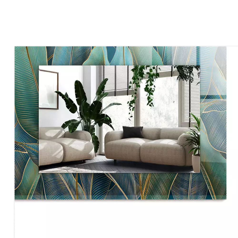 Espelho decorativo Linhas de folhas