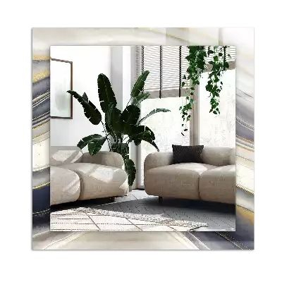 Espelho decorado Ondas de cores abstratas