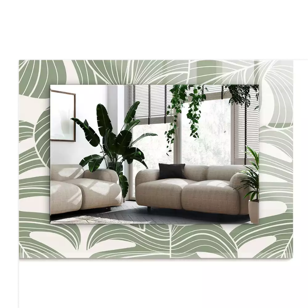 Espelho decorado Folhas de Monstera