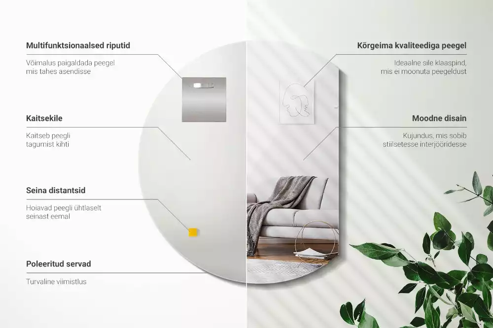 Espelho meia lua um acessório original