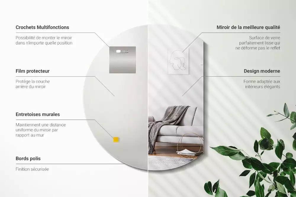 Espelho meia lua um acessório original