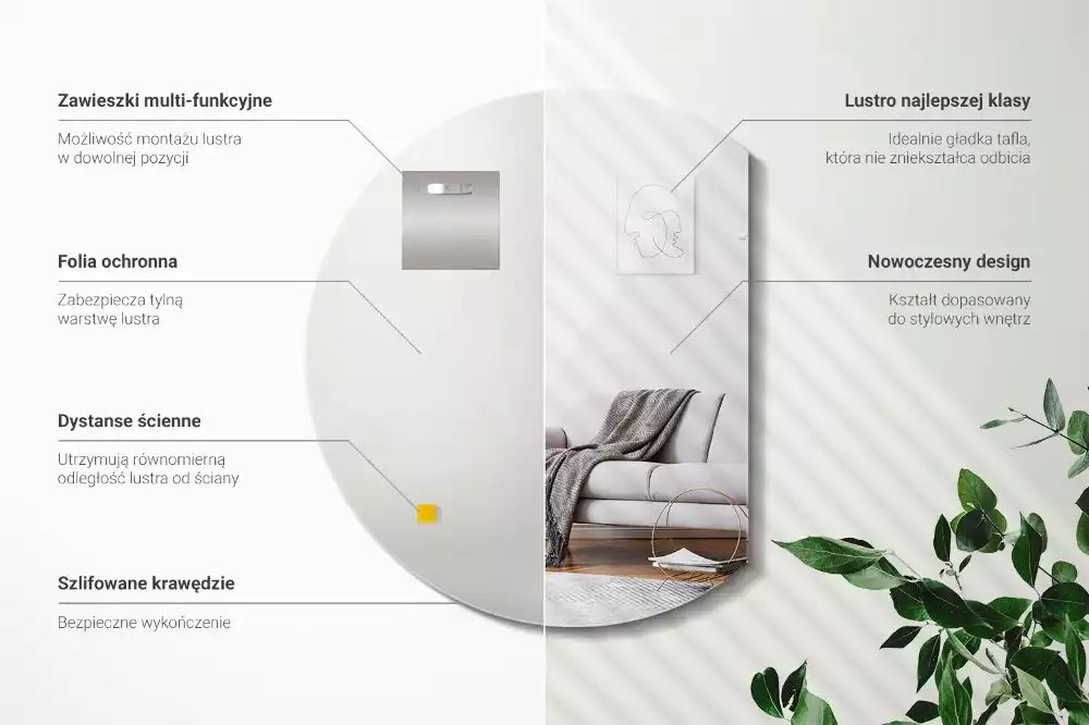 Espelho meia lua um acessório original