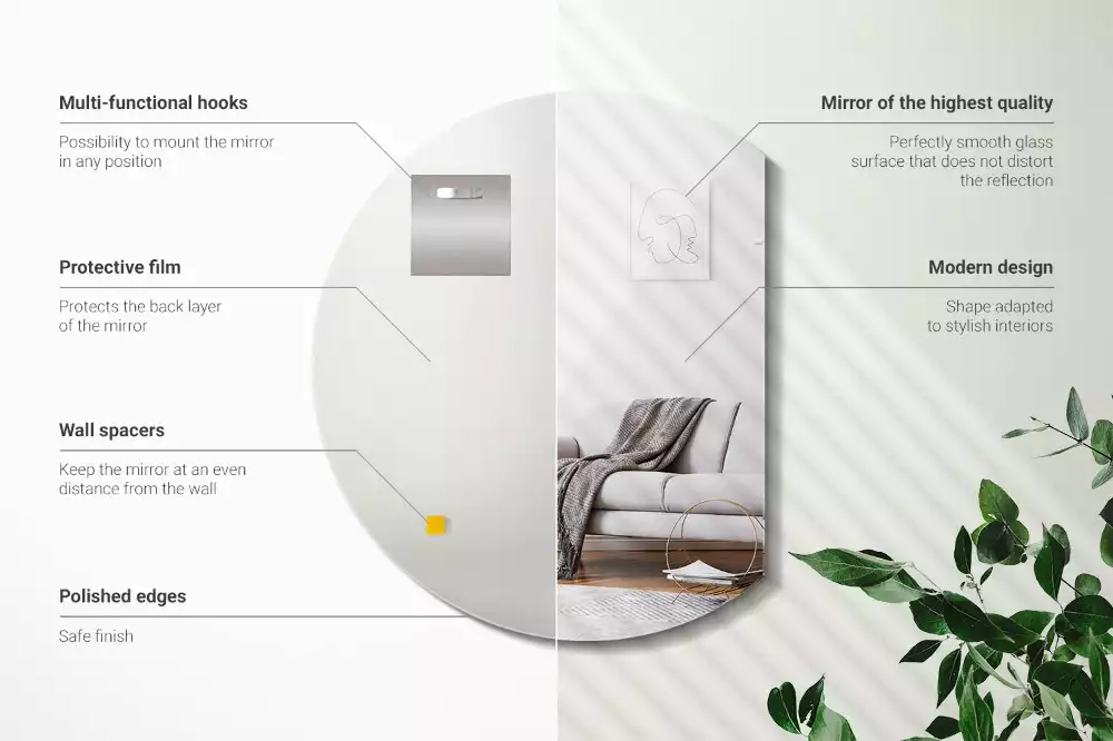 Espelho meia lua um acessório original