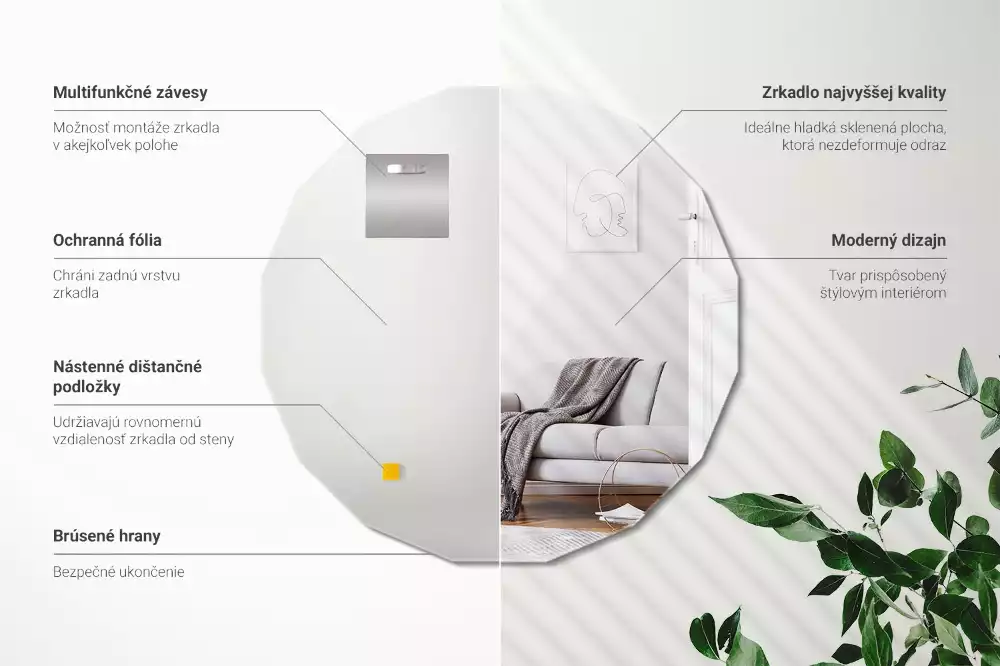 Espelho geométrico um acessório original