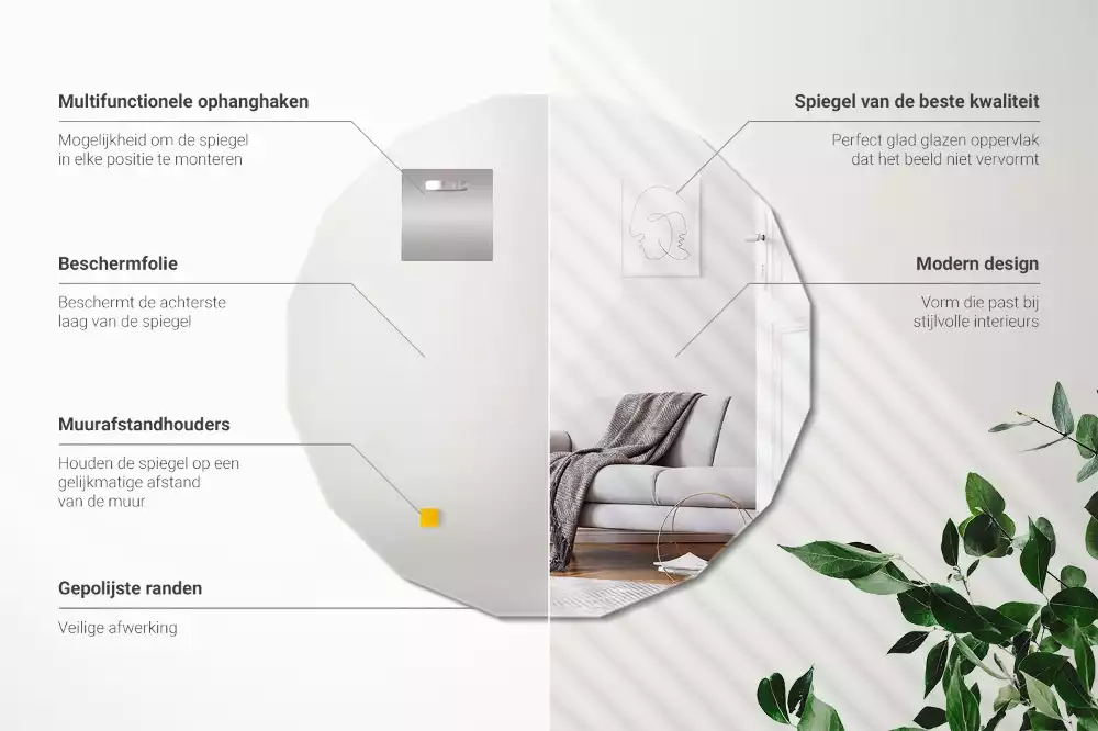 Espelho geométrico um acessório original