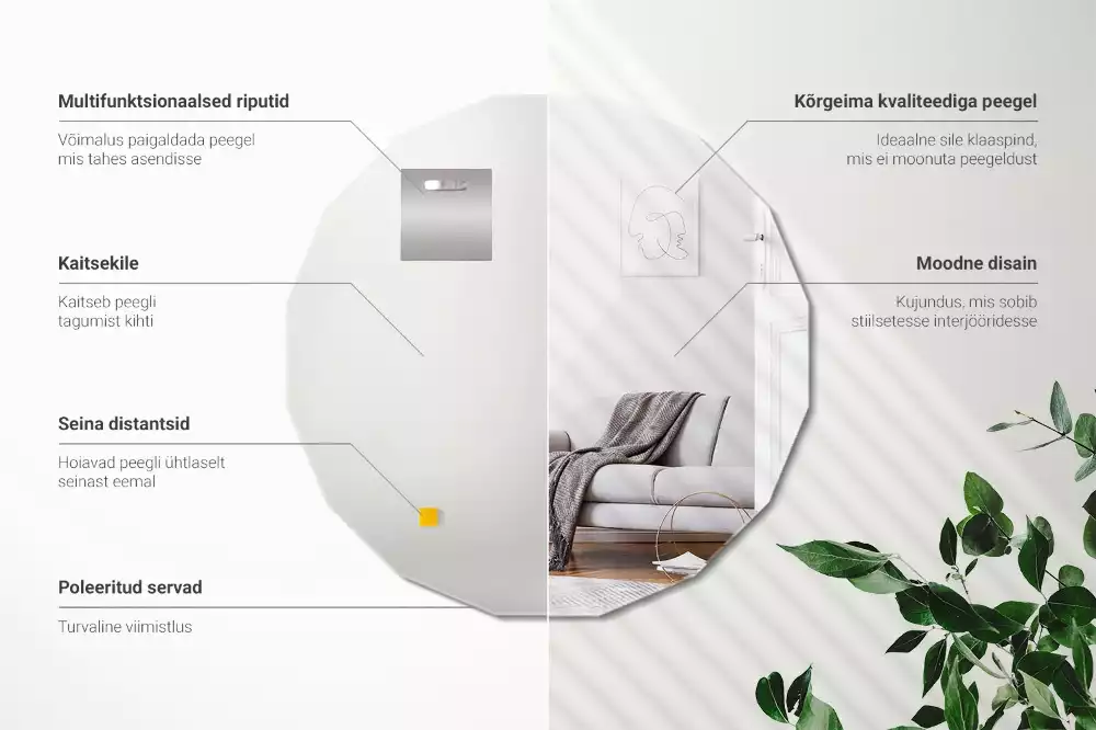 Espelho geométrico um acessório original